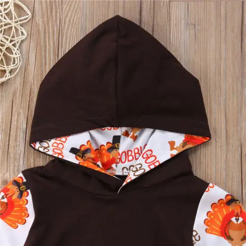 New Thanksgiving Day Clothes Newborn Baby Boy Girl Outfits Hoodie +Leggings Pants | Детская одежда и обувь