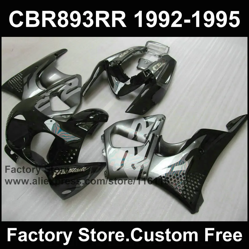 Комплект обтекателей для HONDA CBR 900RR 1992 1993 1994 1995 893RR 92 93 94 95 893 черно серые