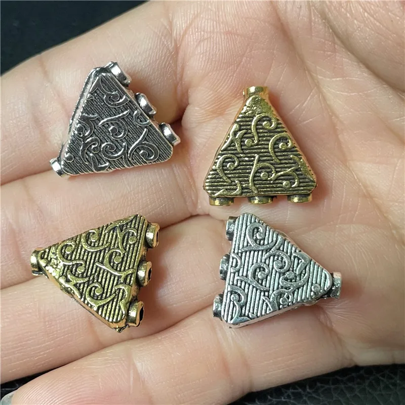 

10pcs triangle porous tassel connector for jewelry making DIY handmade bracelet necklace pendant accessories wholesale