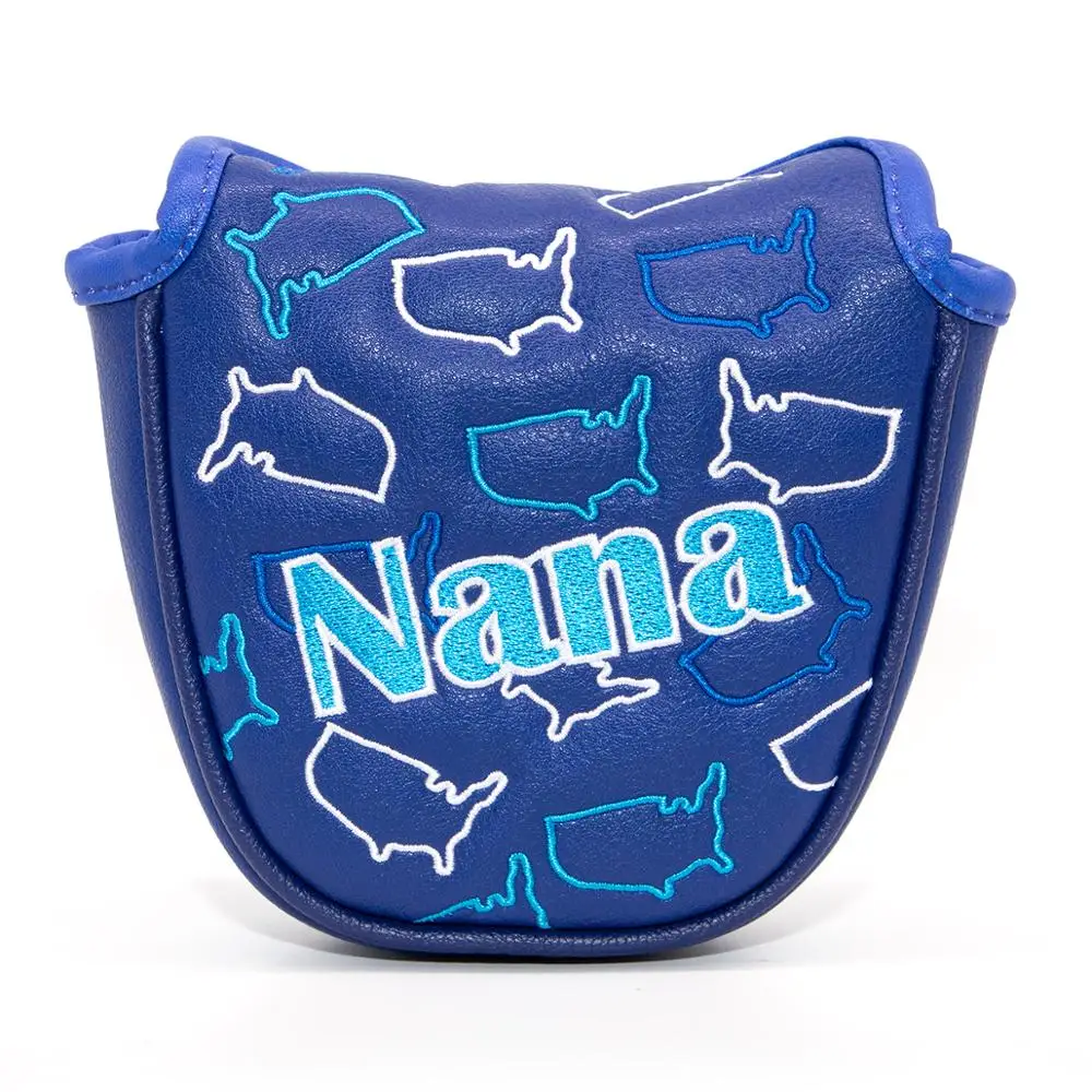 Чехол для клюшки гольфа Mallet Putter чехол головы в гольф-клуб кожаные чехлы Aliennana