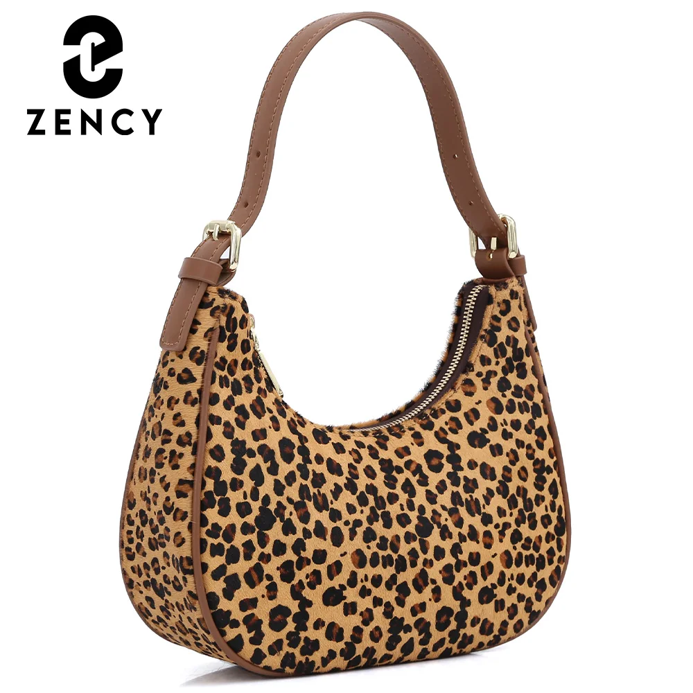

Zency Soft Genuine Leather Ladies Handbag 2022 Women Trend Leopard Luxury Style Female Shoulder Bag High Quality Crossbody Purse