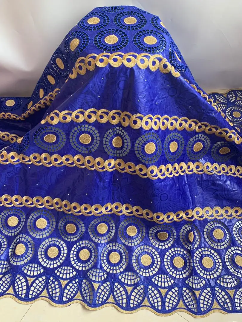 5yards african bazin riche fabric cotton dry brode lace nigerian guinea brocade high quality | Дом и сад