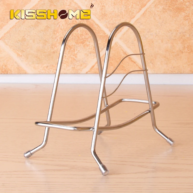 

304 Stainless Steel Pan Cover Lid Rack Stand Shelf Kitchen Accessories Non-slip Chopping Block Holder Stove Organizer Storage