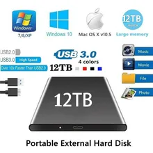 USB 3.1 12TB 8TB 4TB SSD External Hard Drive Mobile Solid State Hard Disk for Desktop Mobile Phone ssd