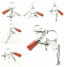 Новинка, аксессуар для парикмахерской, мини-ножницы для волос, расческа, брелок сделай сам