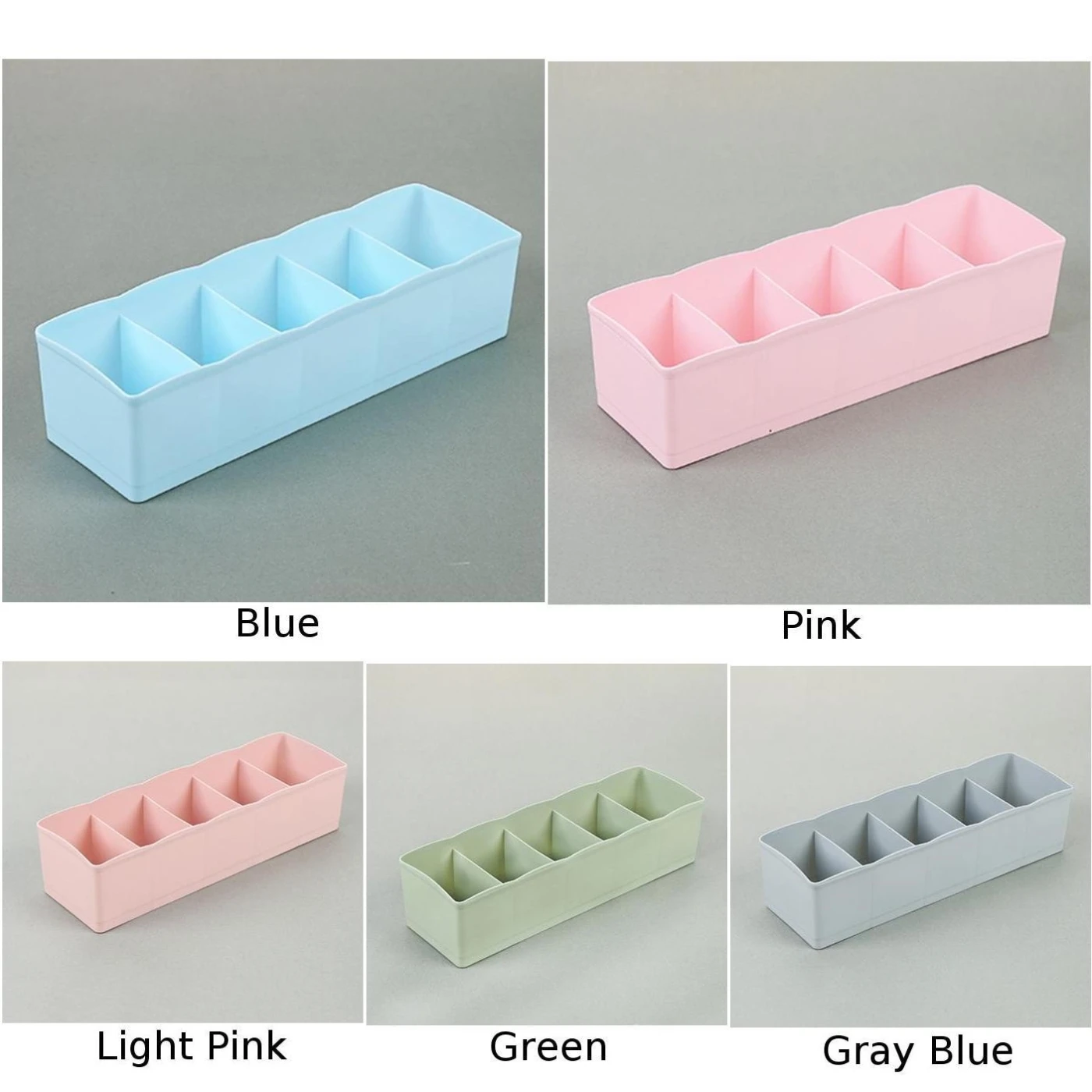 5 Lattice Underwear Container Storage Box Hollow Sock Tie Drawer 27*8.5*6.5cm | Дом и сад
