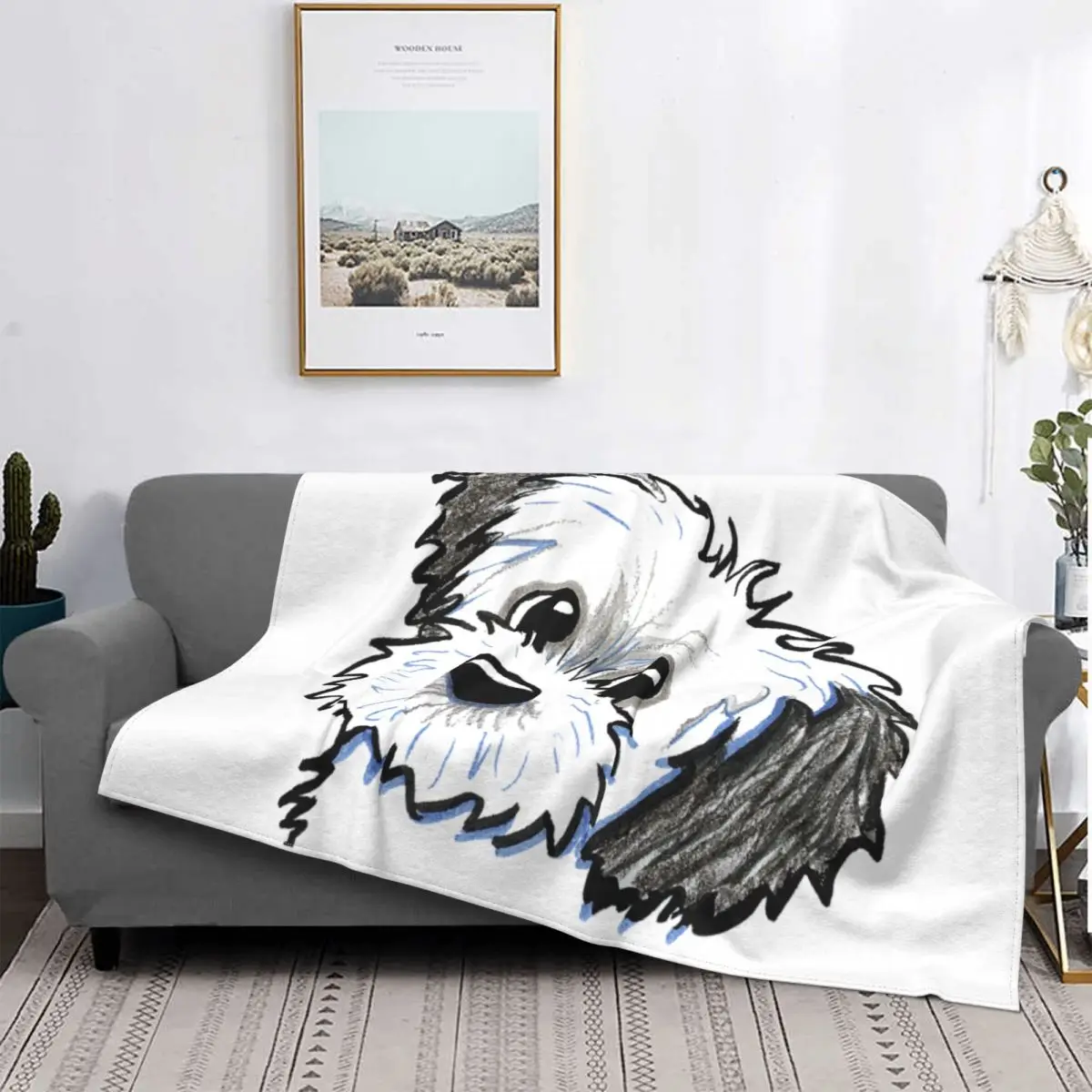

The Shih Tzu1381 YX-Manta a quadros para cama, colcha de verano, cubrecama