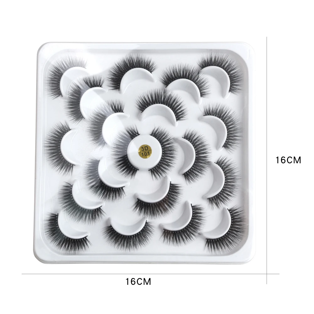 5 пар натуральный Набор накладных ресниц накладные ресницы 3D норковые волосы