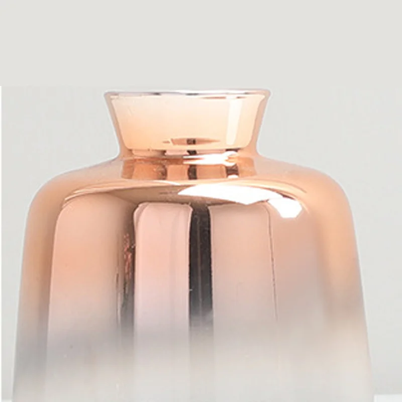 Скандинавская простая ваза из розового золота с градиентом сушеные цветы