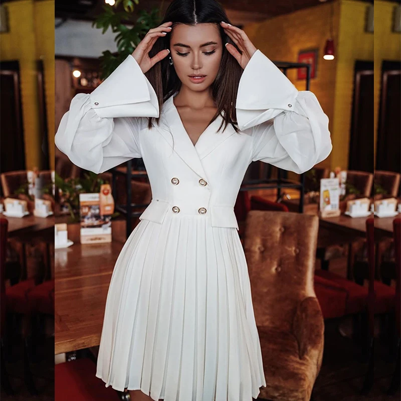 Женский винтажный офисный костюм миди вечерние плиссированные платья с поясом и