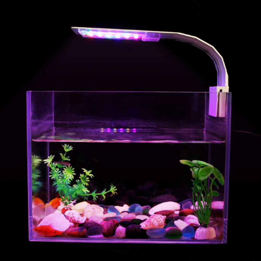 3 Modes 5W 10W LED Aqua Fish Light for Aquarium Tank Clamp Clip White Blue Red Green Color Lighting|Светильники| |