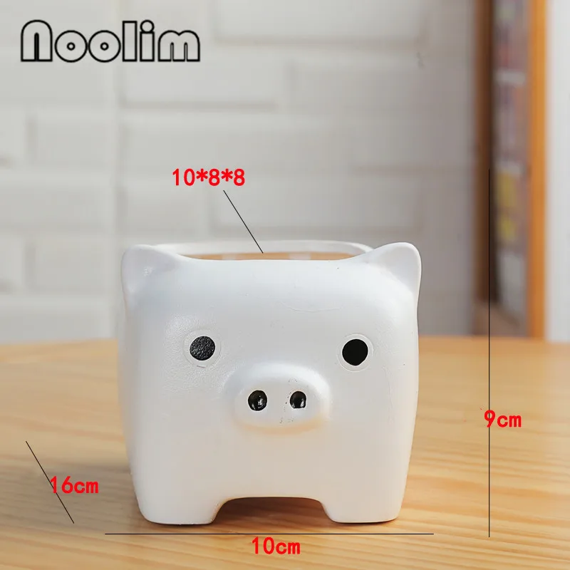 Animal Shape Flower Pot Ceramic Cartoon Cute Planter Nordic Modern Creative Succulents Scindapsus Bonsai Home Garden Decor | Дом и сад