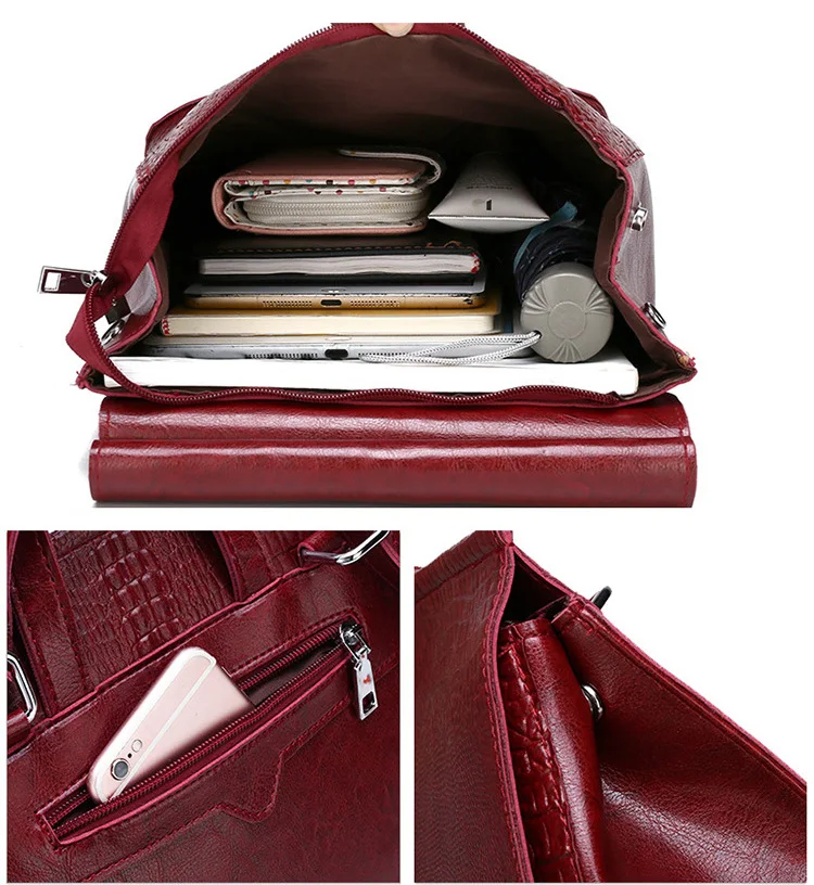 

Chuwanglin Female Vintage crocodile Backpack Women Leather Backpacks Shoulder Bag School Bags For Girls Bagpack mochila B121706