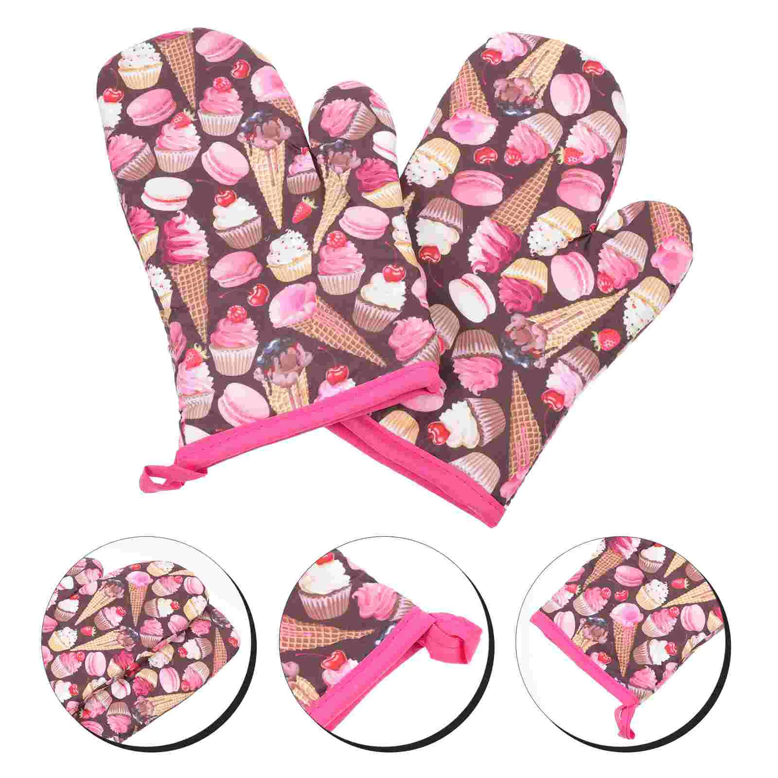 

1 Pair Decorative Household Cooking Mitts Creative Kitchen Soup