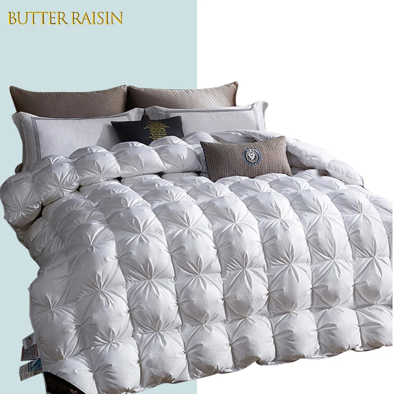 

95% White Goose Down Quilt Winter Very Warm Comforter High Grade Duvet Weighted Blanket Quilted Bedspread King Queen Full Size