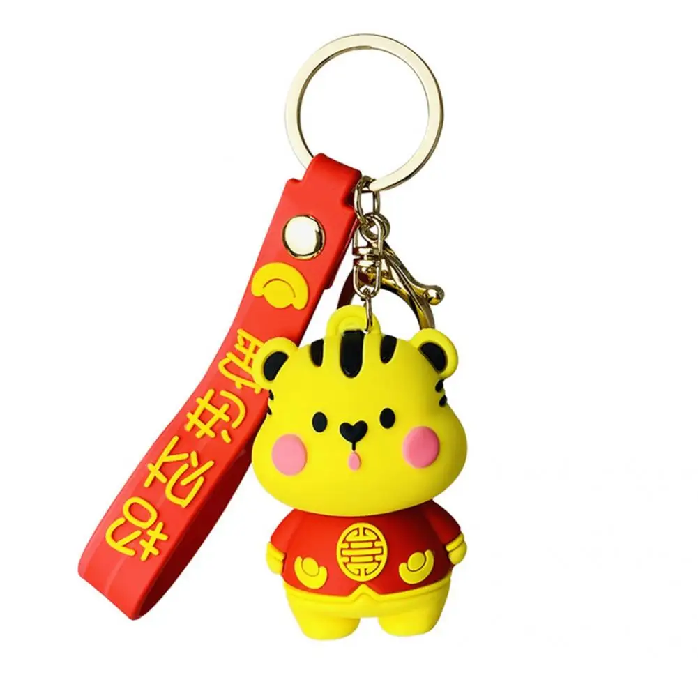 Key Chain Funny Mini Attractive Lovely Tang Suit Tiger Holder for Mobile Phone Pendant |