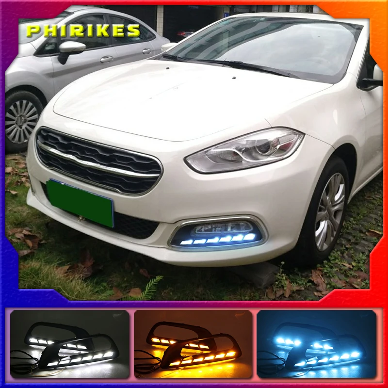 Для Fiat Viaggio 2015-2017 противотуманная фара рамка Противотуманные фары Стайлинг