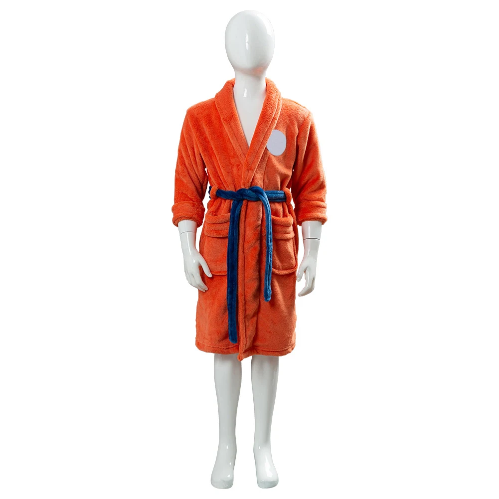Dropshipping Anime Robe Akatsuki Cosplay Bathrobe Fleece Warm Nightgown Men Winter Long Coat Sleepwear Xmas Gift | Тематическая