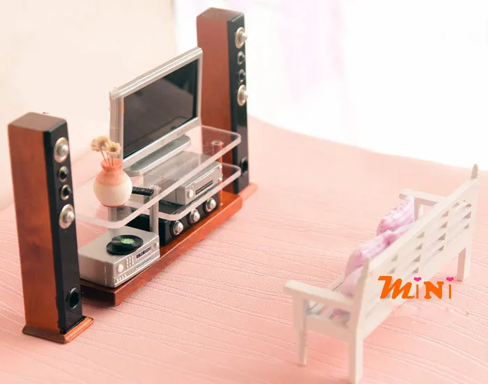 Масштаб 1/12 современный симулятор звука миниатюрная модель Dioroma мебель для