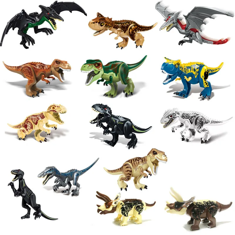 Конструктор Мир Юрского периода 2 шт./лот динозавр карнозавр индоминус Рекс