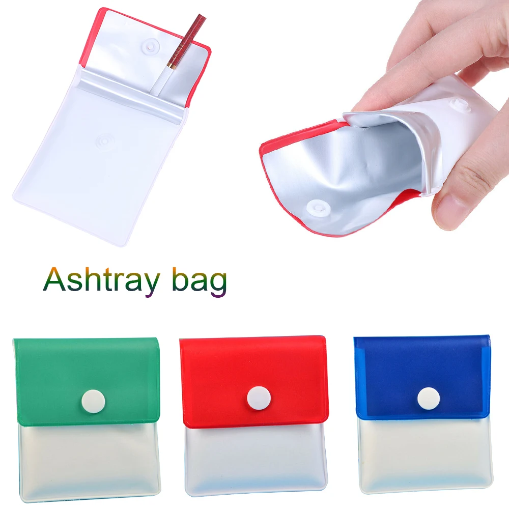 Карманный мини пепельница из ПВХ для сигарет 1 шт. 8*8 см|Пепельницы| |