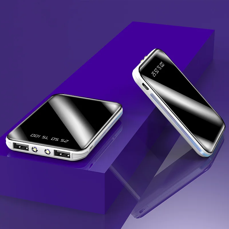 202230000mAh Mini Portable Power Bank Large CapacityUSB Phone Charger Digital Display Outdoor Travel for External Battery