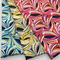 abstract printed satin fabric by yard clothing accessories fabrics