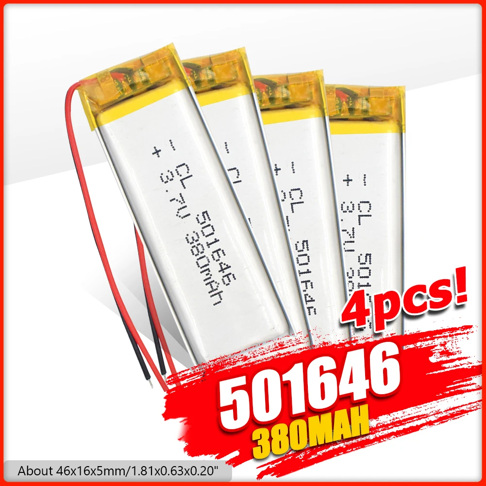 Литий полимерный аккумулятор postuman 3 7 В 380 мА · ч перезаряжаемая литиевая батарея