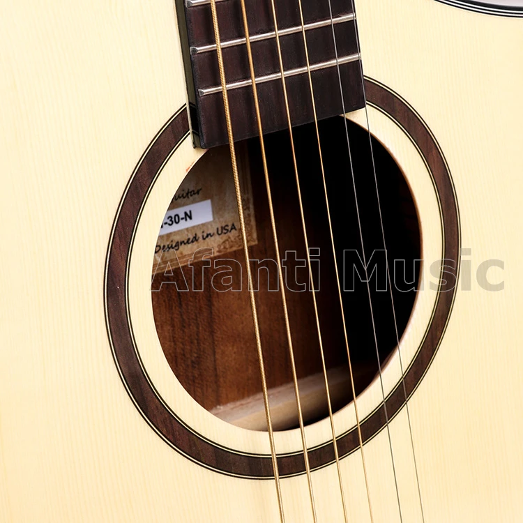 Afanti музыка 40 дюймов Ель Топ/грецкого ореха с задним и передним по бокам