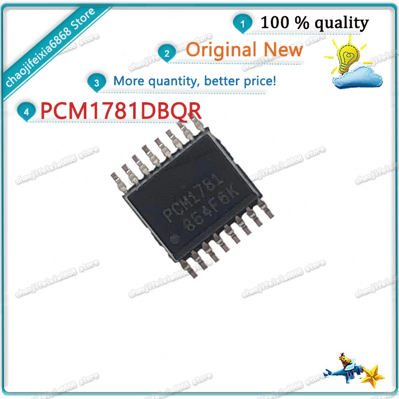 2 шт./лот! Аналоговый аудио-аналоговый преобразователь PCM1781DBQR PCM1781 SSOP16 PCM1781D |