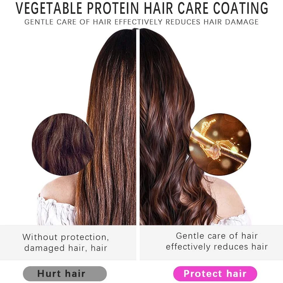 

Automatic Hair Curler USB Charging Ceramic Hair Curler LED High Temperature USB Rechargeable Cordless Portable Hair Iron LCD