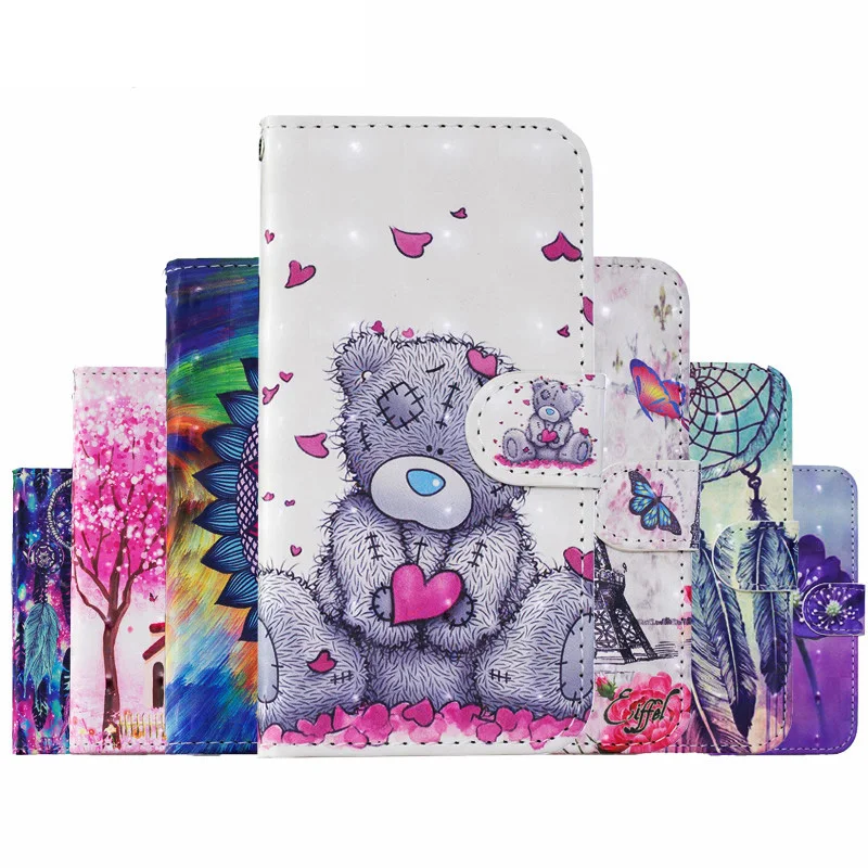 Чехол с 3D видением чехлы для samsung Galaxy A30 A50 A40 A10 A20 A70 M10 M20 M30 чехол Coque Etui роскошный кожаный кошелек