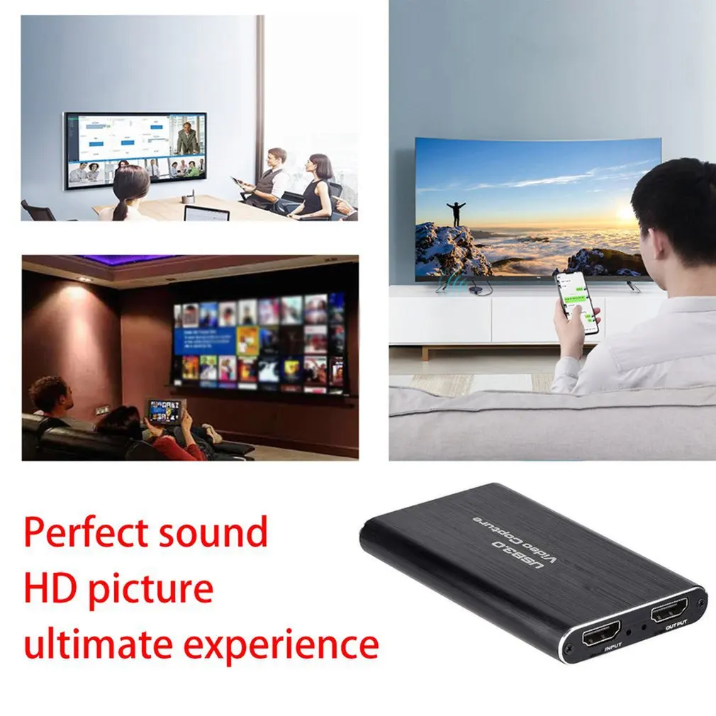 4K HDMI совместимая карта видеозахвата для игр USB 1080 P|DVR-карты| |