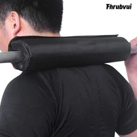 barbell pad squat weight lifting foam neck shoulder protector support black oxford cloth high elastic foam barbell pad fitness