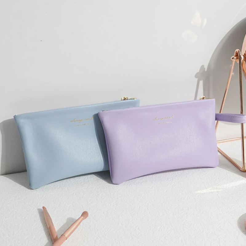 

Cosmetics Lipstick Storage Bag Mobile Phone Holding Coin Purse Pencil Case Women Often Trend Large-capacity Ins Wind