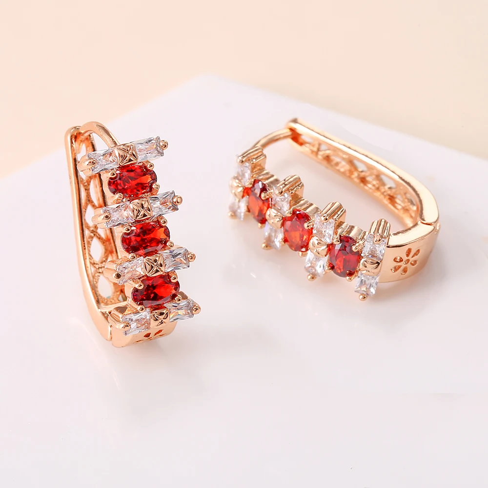 Роскошные брендовые новые модные геометрические AAA + кубический циркон висячие