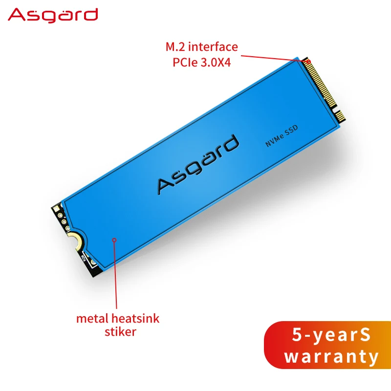  Asgard M.2 ssd M2 PCIe NVME 1TB 2TB Solid State Drive 2280 Internal Hard Disk for Laptop with cache 