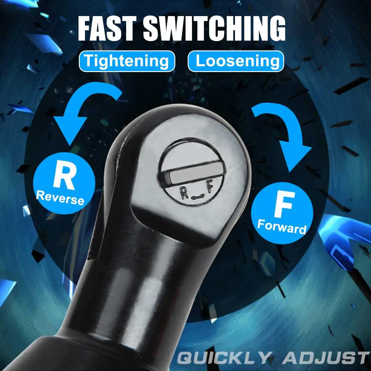 

Electric Wrench 3/8" Cordless Ratchet 42V Rechargeable Scaffolding 90N.m Right Angle Wrench Tool with 1/2 Battery Charger Kit