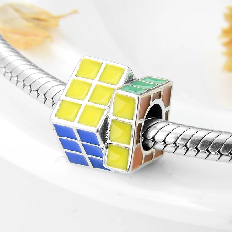 Модные очаровательные цветные подвески из стерлингового серебра 925 пробы для