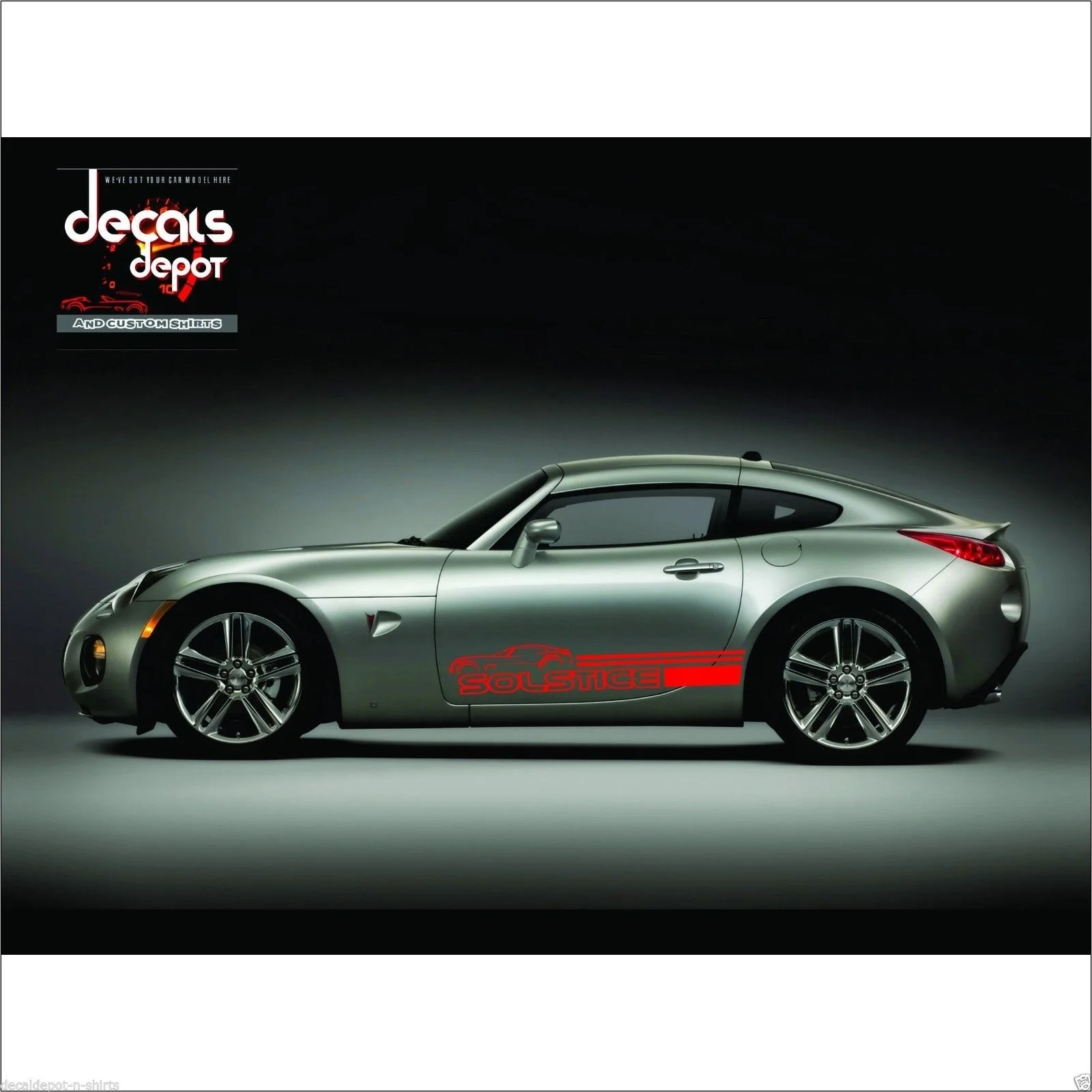 Для 2 шт. Наклейка виниловая подходит Pontiac Solstice Coupe база трансформер GXP