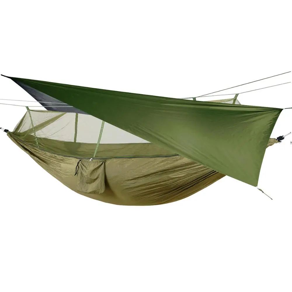 Легкий Гамак для кемпинга и палатка навес от дождя Нахлыста москитная сетка