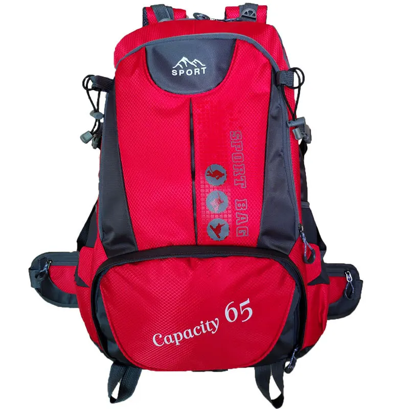 

Nylon Waterproof Outdoor Bags Hiking Backpack Mountaineering Camping Bag 65L Outdoor Sport Travel Climbing Backpack