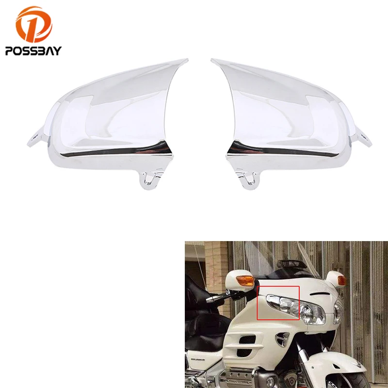 Передняя фара мотоцикла POSSBAY отделка для Honda Goldwing GL1800 2001 2002 2003 2004 2005 2006 2007 2008 2009 2010