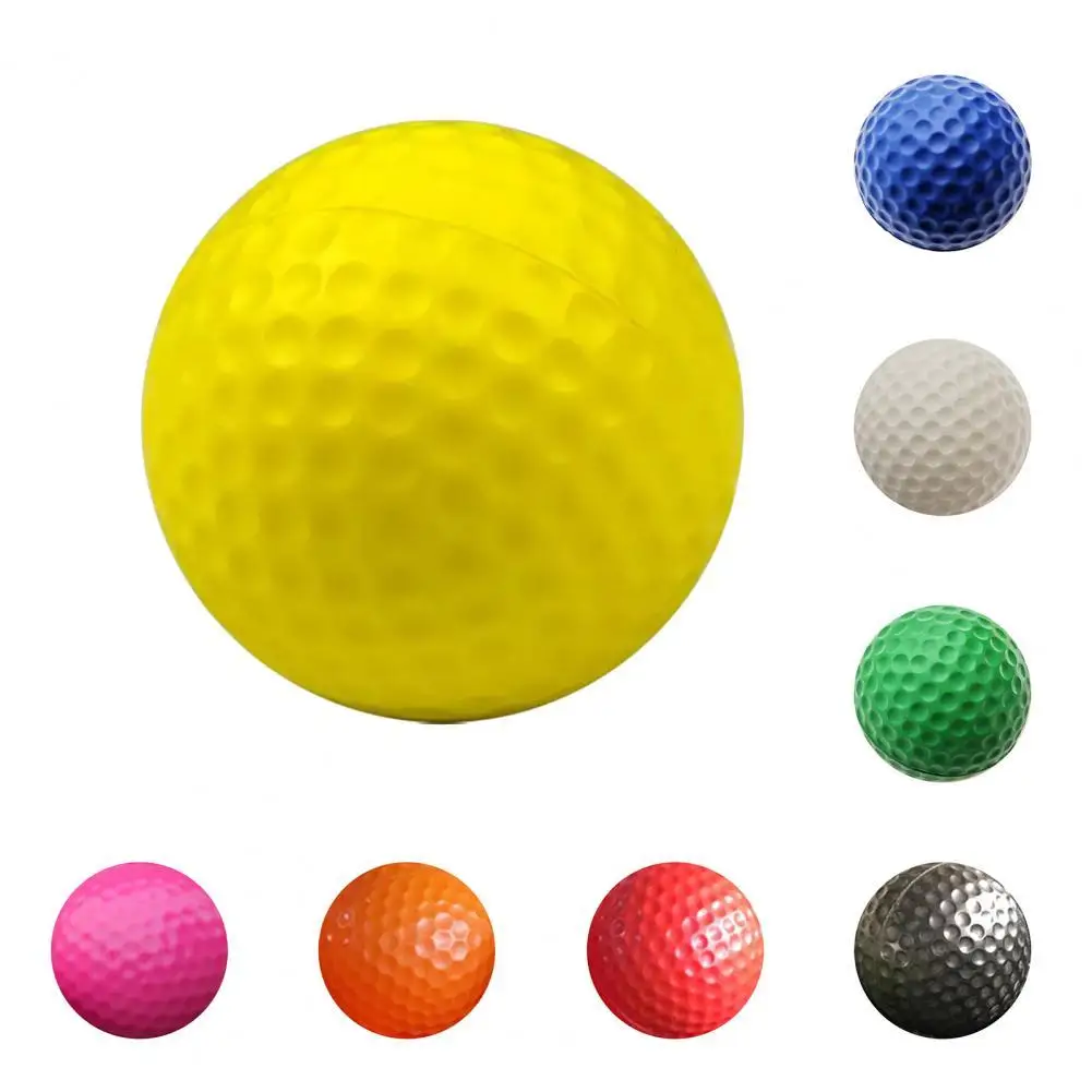

50%HOT 2Pcs Golf Balls Elastic High Visibility Eco-friendly Safety Golf Practice Balls Children Toys for Golf Practice