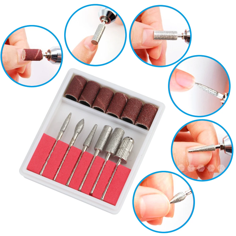 

35000RPM 25W Electric Nail Drill Bits Set Mill Cutter Machine For Manicure Nail Tips Manicure Electric Nail Pedicure File