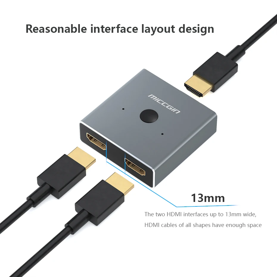 HDMI переключатель 1 в 2 Выход проводное управление HD 4K для XBOX 360 PS4 Smart Android HDTV адаптер