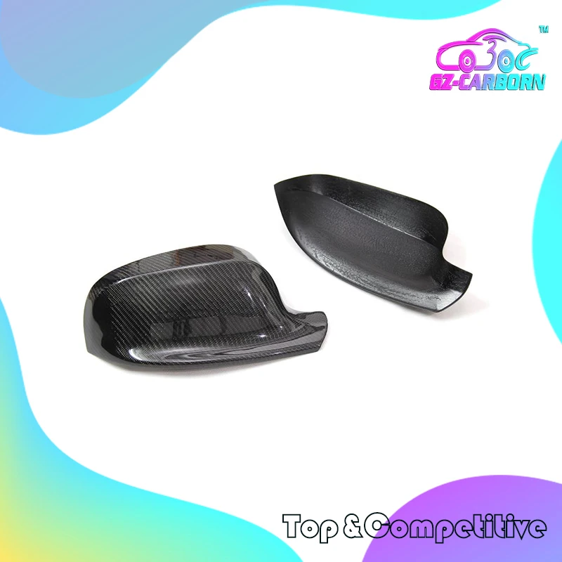 

Body Side Rear View Mirror Cover For BMW X1 E84 2011-2013 X3 F25 2010 2011 2012 2013 Add On Style Gloss Black Color Carbon Fiber