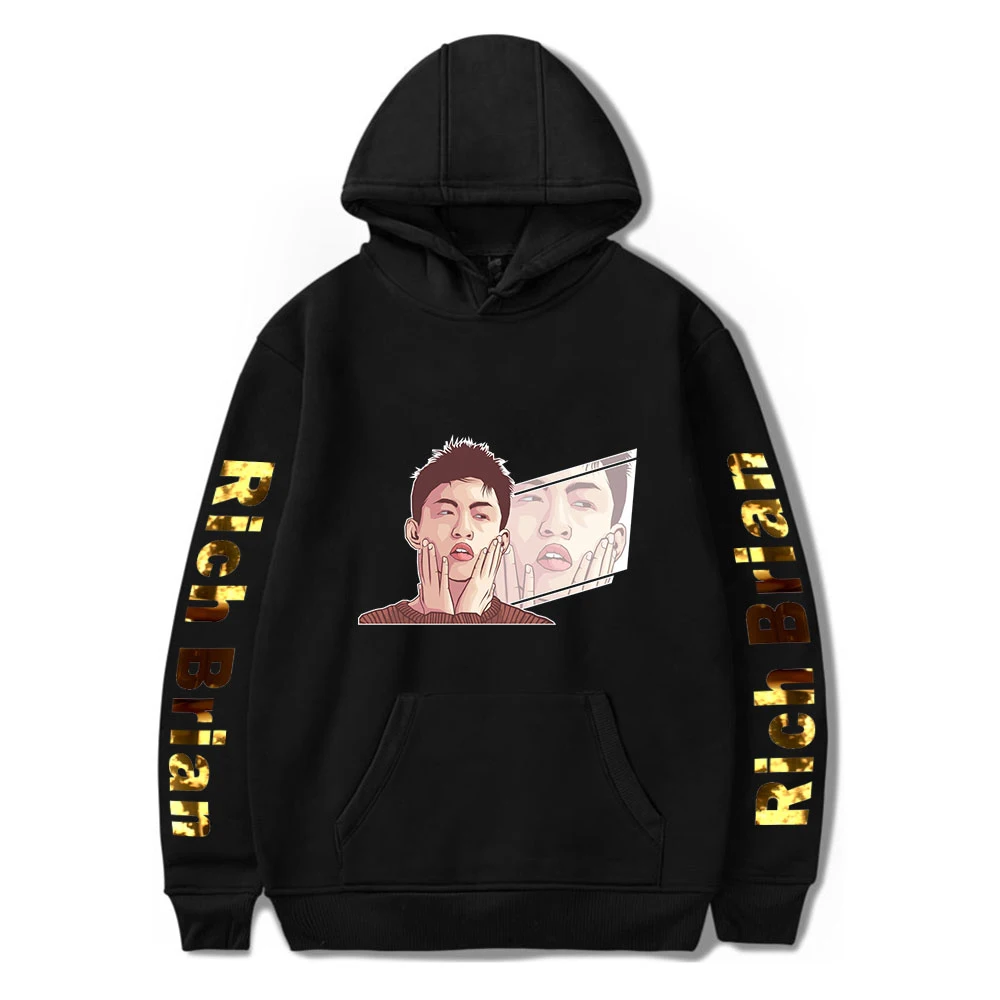 

Rich Brian Print Men Hoodies Women Sweatshirt Fashion Long Sleeve Kpop Pullover Hooded Harajuku Oversized Male Sweatshirt Hoodie