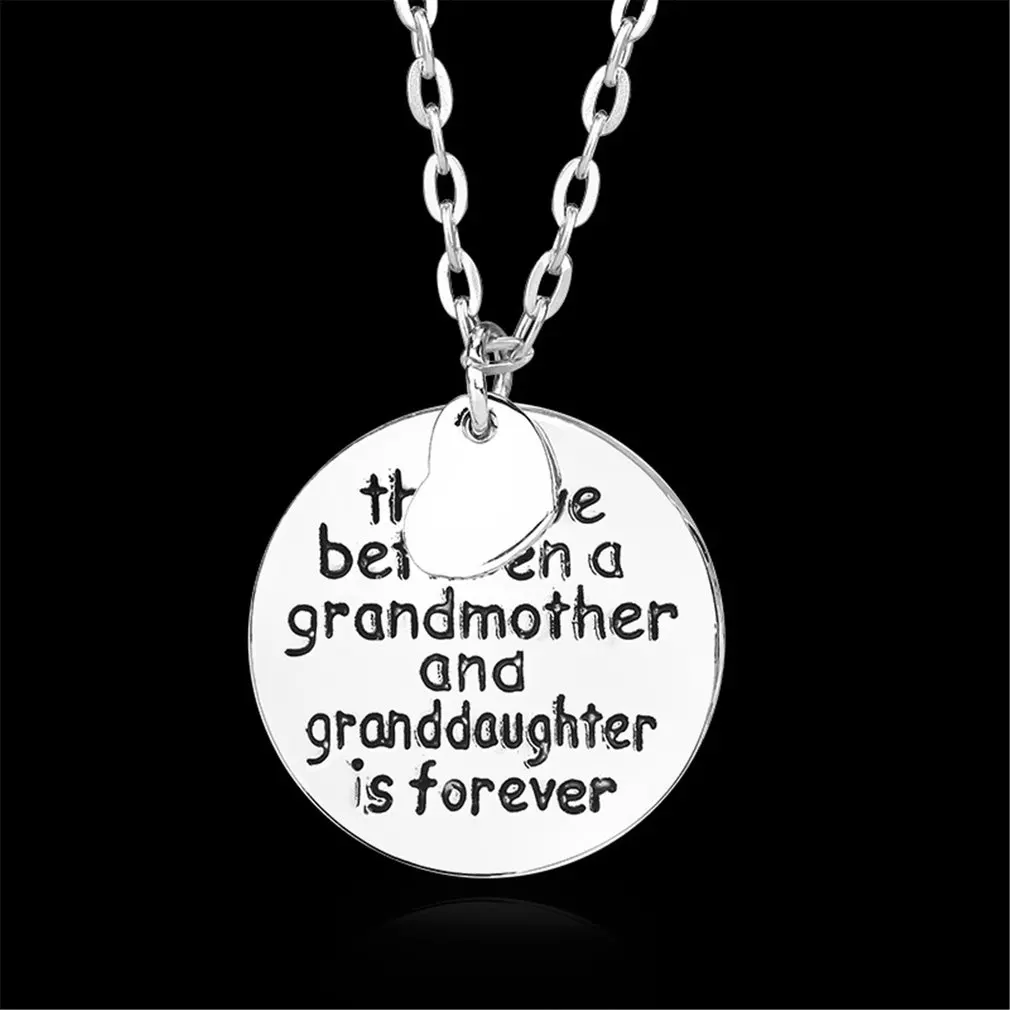 Подвеска в виде сердца с надписью популярные украшения для женщин унисекс