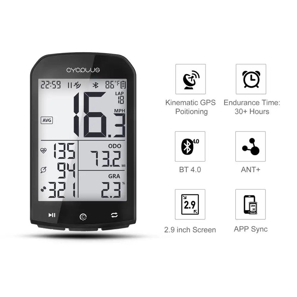CYCPLUS M1 велосипед gps компьютер велосипедный компьютер Speedmeter беспроводной Велосипедный компьютер секундомер для горного велосипеда дорожный велосипед